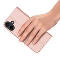 iPhone 16 Plus Dux Ducis Skin Pro Flip-deksel - Rosa