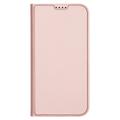 iPhone 16 Plus Dux Ducis Skin Pro Flip-deksel - Rosa