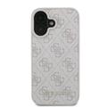 iPhone 16 Plus Guess 4G Metal Gold Logo Hybrid-deksel - Rosa