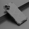 iPhone 16 Plus Honeycomb Armored Hybrid-deksel - Svart