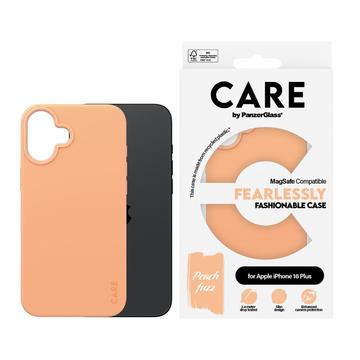 iPhone 16 Plus PanzerGlass Care Fearlessly Fashionable-Deksel- MagSafe-kompatibel - Ferskenfarget