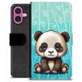 iPhone 16 Plus Premium Lommebok-deksel - Panda