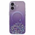 iPhone 16 Plus Sparkle Glow MagSafe-deksel - Lilla