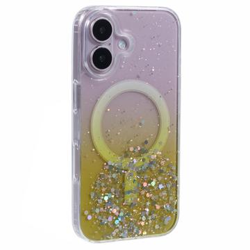 iPhone 16 Plus Sparkle Glow MagSafe-deksel - Gul