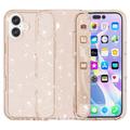iPhone 16 Plus Stylish Glitter Series Hybrid-deksel - Gull