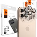 iPhone 16 Pro/16 Pro Max/17 Pro/17 Pro Max Spigen Glas.tR Ez Fit Optik Pro Kamera Linse Beskytter - Desert titan
