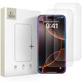 iPhone 16 Pro/17/17 Pro Tech-Protect Glass Fit+ Beskyttelsesglass - 2 stk. - Klar