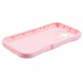 iPhone 16 Pro Candy Color Wavy TPU-deksel - Rosa