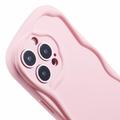 iPhone 16 Pro Candy Color Wavy TPU-deksel - Rosa
