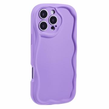 iPhone 16 Pro Candy Color Wavy TPU-deksel - Lilla
