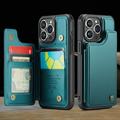 iPhone 16 Pro Caseme C22-etui RFID-kortlommebok - grønn