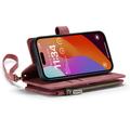 iPhone 16 Pro Caseme C30 Multifunksjonell Lommebok-deksel - Rød