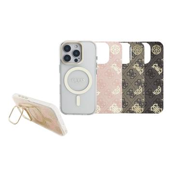 iPhone 16 Pro Guess Galvanisert stativkameraramme MagSafe-etui med utskiftbare bakgrunner