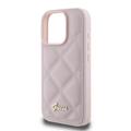 iPhone 16 Pro Guess Quiltat deksel - rosa