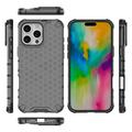 iPhone 16 Pro Honeycomb Armored Hybrid-deksel - Svart