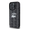 iPhone 16 Pro Lacoste Blend Monogram-deksel - MagSafe-kompatibelt - Svart