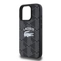 iPhone 16 Pro Lacoste Blend Monogram-deksel - MagSafe-kompatibelt - Svart