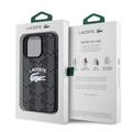 iPhone 16 Pro Lacoste Blend Monogram-deksel - MagSafe-kompatibelt - Svart