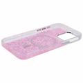 iPhone 16 Pro MagSafe-Epoxy-deksel med glitter paljetter - Varm Rosa
