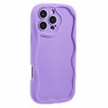iPhone 16 Pro Max Candy Color Wavy TPU-deksel - Lilla