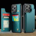 iPhone 16 Pro Max Caseme C22-etui RFID-kortlommebok - grønn