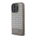 iPhone 16 Pro Max DKNY Repeat Pattern Bottom Stripe Deksel - MagSafe-kompatibel - Brun