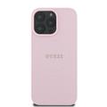 iPhone 16 Pro Max Guess Grained Classic Logo Hybrid-deksel - MagSafe-kompatibel - Rosa