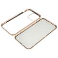 iPhone 16 Pro Max Magnetisk Deksel med Herdet Glass - Privacy - Gull
