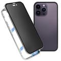 iPhone 16 Pro Max Magnetisk Deksel med Herdet Glass - Privacy