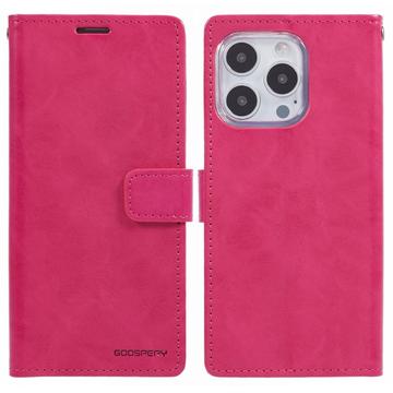 iPhone 16 Pro Max Mercury Goospery Blue Moon lommebokveske - Varm Rosa