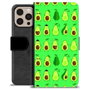 iPhone 16 Pro Max Premium Lommebok-deksel - Avokadomønster