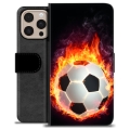 iPhone 16 Pro Max Premium Lommebok-deksel - Fotballflamme