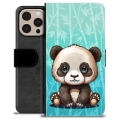 iPhone 16 Pro Max Premium Lommebok-deksel - Panda