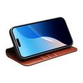 iPhone 16 Pro Max Qialino Classic Lommebok-deksel I Lær - Mørkebrun