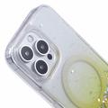 iPhone 16 Pro Max Sparkle Glow MagSafe-deksel - Epoxy TPU og akrylbeskyttelse - Gul