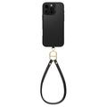 iPhone 16 Pro Max Spigen Cyrill Kajuk Classic Charm Mag-etui med rem - Svart