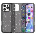 iPhone 16 Pro Max Stylish Glitter Series Hybrid-deksel - Svart