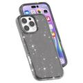 iPhone 16 Pro Max Stylish Glitter Series Hybrid-deksel - Svart