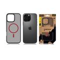 iPhone 16 Pro Max Tactical MagForce Hyperstealth 2.0 MagSafe-deksel - svart / rød