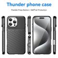 iPhone 16 Pro Max Thunder Series TPU-deksel - Svart