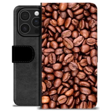 iPhone 16 Pro Premium Lommebok-deksel - Kaffebønner