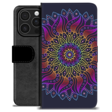 iPhone 16 Pro Premium Lommebok-deksel - Fargerik Mandala