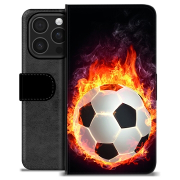 iPhone 16 Pro Premium Lommebok-deksel - Fotballflamme