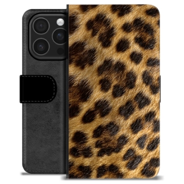 iPhone 16 Pro Premium Lommebok-deksel - Leopard