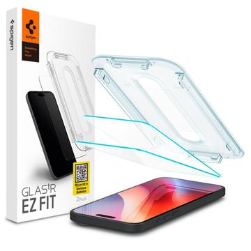 iPhone 16 Pro/17/17 Pro Spigen Glas.tR Ez Fit Beskyttelsesglass - 2 Stk.