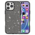 iPhone 16 Pro Stylish Glitter Series Hybrid-deksel - Svart
