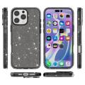 iPhone 16 Pro Stylish Glitter Series Hybrid-deksel - Svart