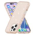 iPhone 16 Pro Stylish Glitter Series Hybrid-deksel - Gull