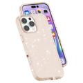 iPhone 16 Pro Stylish Glitter Series Hybrid-deksel - Gull