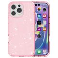 iPhone 16 Pro Stylish Glitter Series Hybrid-deksel - Rosa